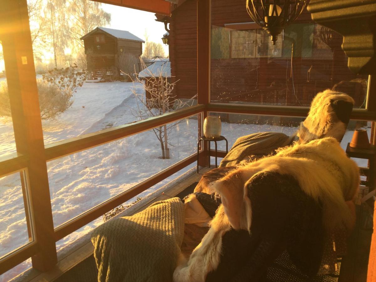 Mysigt Boende I Raettvik Med Utsikt Oever Siljan المظهر الخارجي الصورة